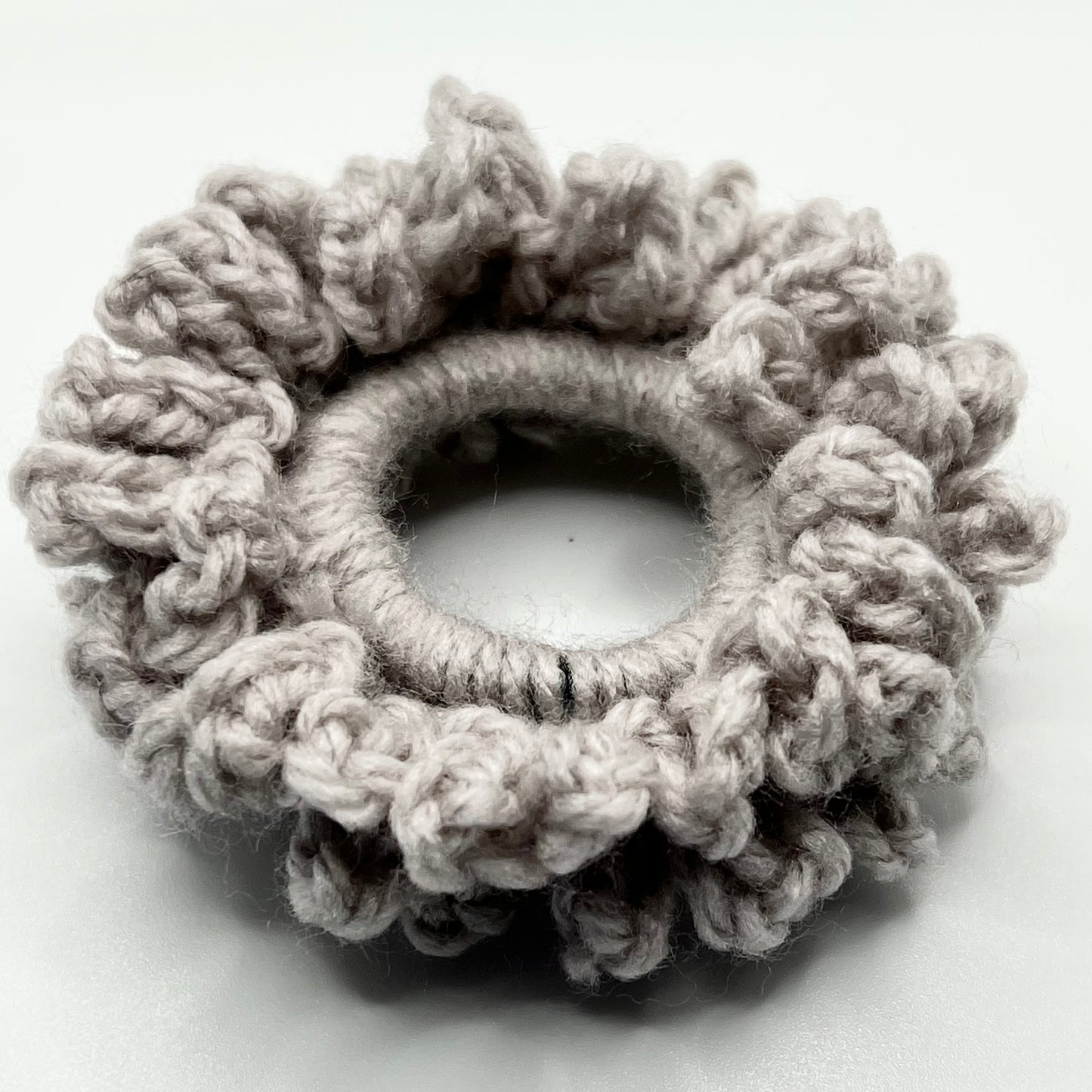 Crochet Flower Petal Scrunchie