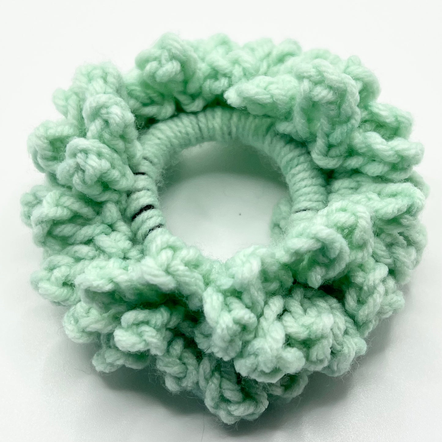 Crochet Flower Petal Scrunchie