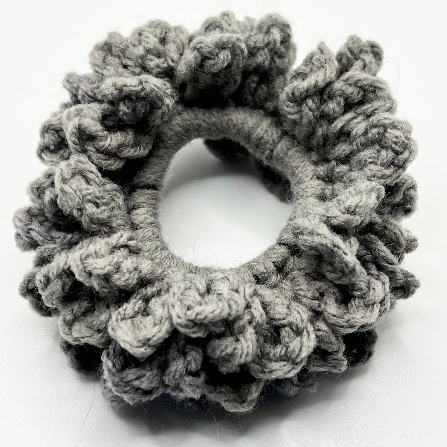 Crochet Flower Petal Scrunchie